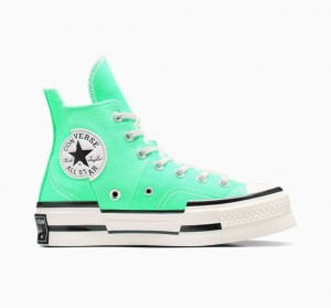 Turquoise Converse Chuck 70 Plus Men's High Tops | NZ LDREW5231