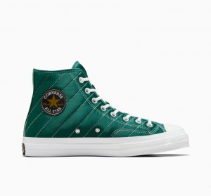 Turquoise Converse Chuck 70 Quilted Men's High Tops | NZ FSXVC0532