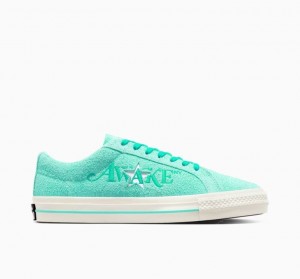 Turquoise Converse X Awake NY One Star Pro Men's Low Tops | NZ AHXLO0128