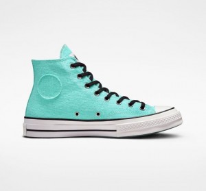 Turquoise Converse X Stüssy Surfman Chuck 70 Men's High Tops | NZ YUGLP9254