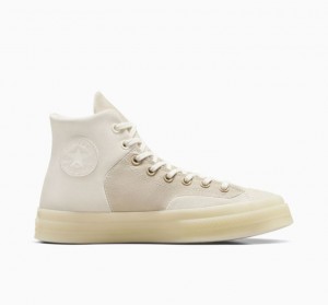 White Converse Chuck 70 Marquis Mixed Materials Women's High Tops | NZ KBSFM3451