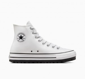 White Converse Chuck Taylor All Star City Trek Women's High Tops | NZ WDBHV8913