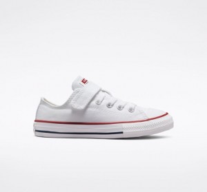 White Converse Chuck Taylor All Star Easy-on Kids' Low Tops | NZ ZHOMP1809