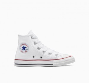 White Converse Chuck Taylor All Star Kids' High Tops | NZ CKNIL4106