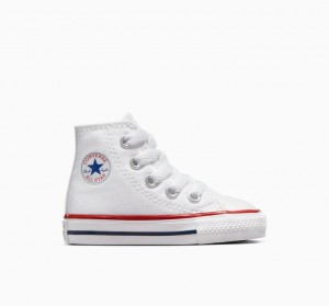 White Converse Chuck Taylor All Star Kids' High Tops | NZ JDILV0647