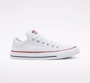 White Converse Chuck Taylor All Star Madison Women's Low Tops | NZ KRMBH3204