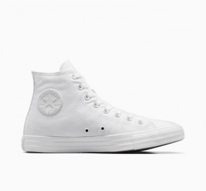 White Converse Chuck Taylor All Star Men's High Tops | NZ YSKCQ6975