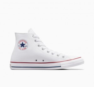 White Converse Chuck Taylor All Star Women's High Tops | NZ ELHZM9807