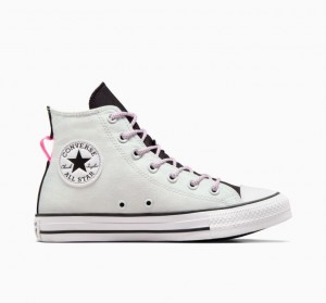 White Converse Chuck Taylor All Star Women's High Tops | NZ WUTND8496