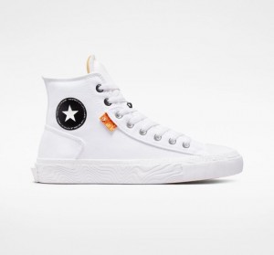 White Converse Chuck Taylor Alt Star Canvas Women's High Tops | NZ KHSJL7690