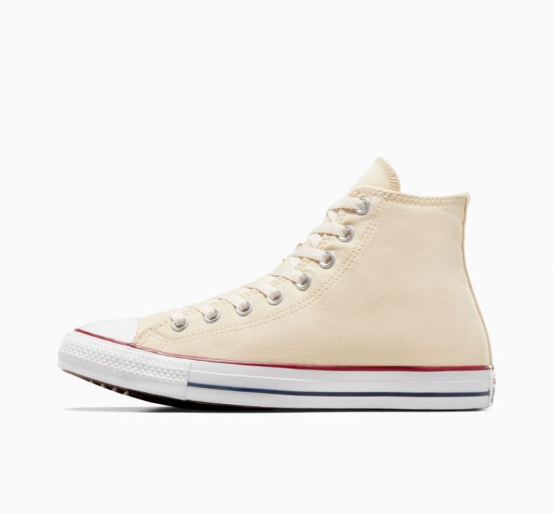 Beige Converse Chuck Taylor All Star Men's High Tops | NZ MUCVH5204