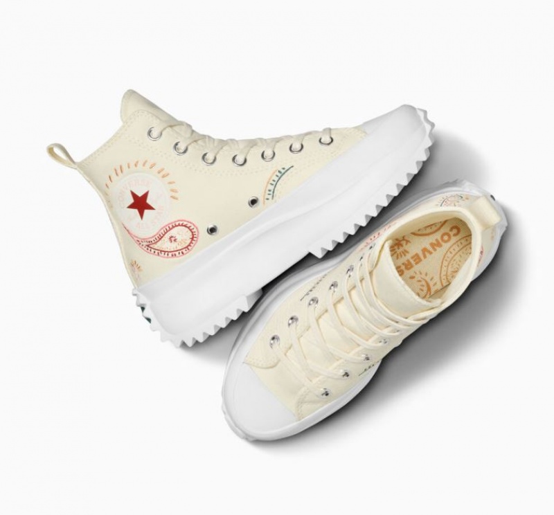 Beige Converse Run Star Hike Crafted Women's Platform Sneakers | NZ TKJHO0734