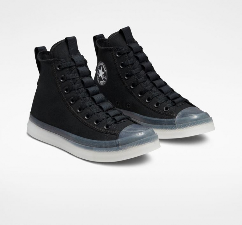 Black Converse Chuck Taylor All Star CX Explore Men's High Tops | NZ HQODU8092