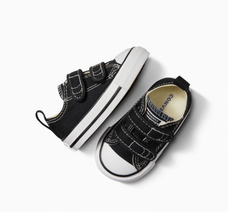 Black Converse Chuck Taylor All Star Easy-on Kids' Low Tops | NZ DURVP2158