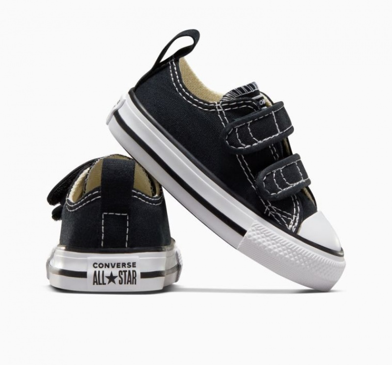 Black Converse Chuck Taylor All Star Easy-on Kids' Low Tops | NZ DURVP2158