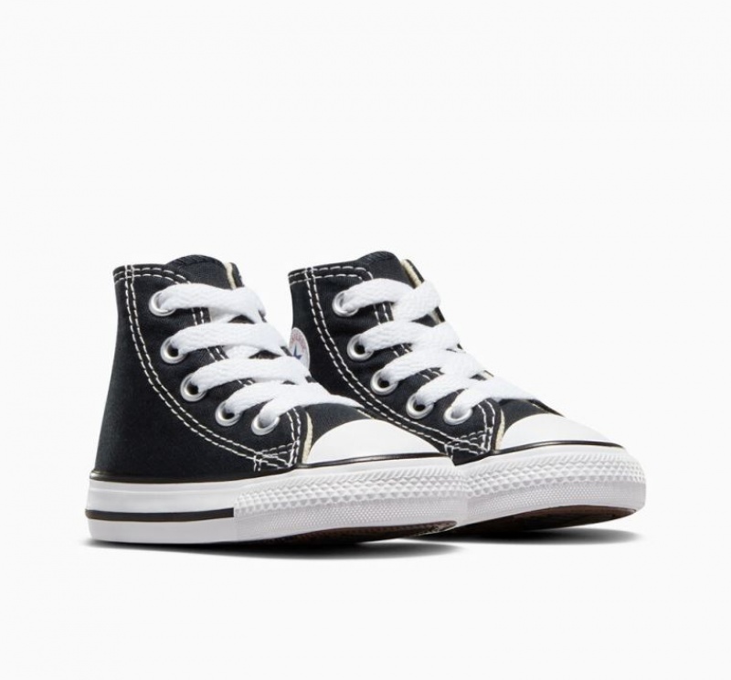 Black Converse Chuck Taylor All Star Kids' High Tops | NZ KJLAO0627