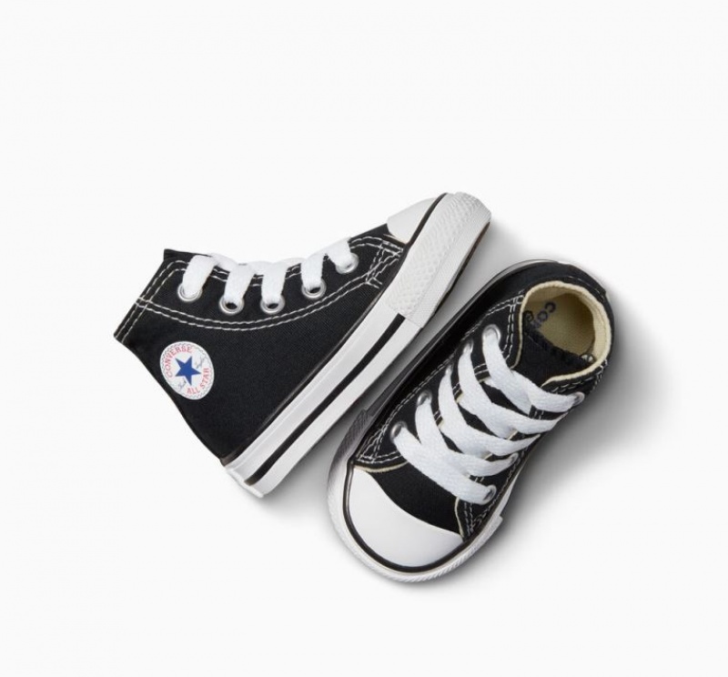 Black Converse Chuck Taylor All Star Kids' High Tops | NZ KJLAO0627