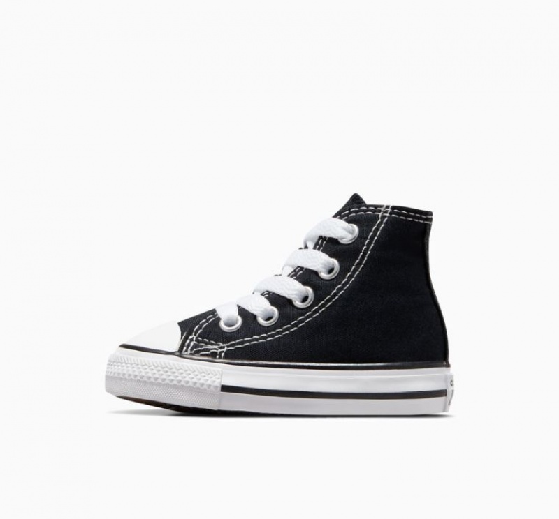 Black Converse Chuck Taylor All Star Kids' High Tops | NZ KJLAO0627