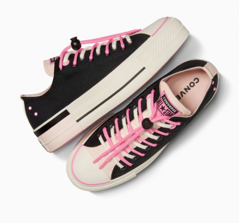 Black Converse Chuck Taylor All Star Lift Easy On Women's Platform Sneakers | NZ PHWNS5097