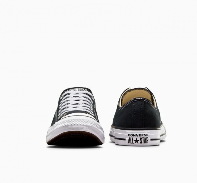 Black Converse Chuck Taylor All Star Men's Low Tops | NZ JRYFE8364