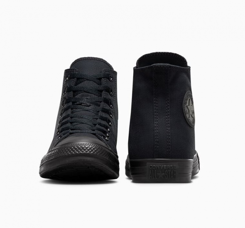 Black Converse Chuck Taylor All Star Men's High Tops | NZ RMVLB3975