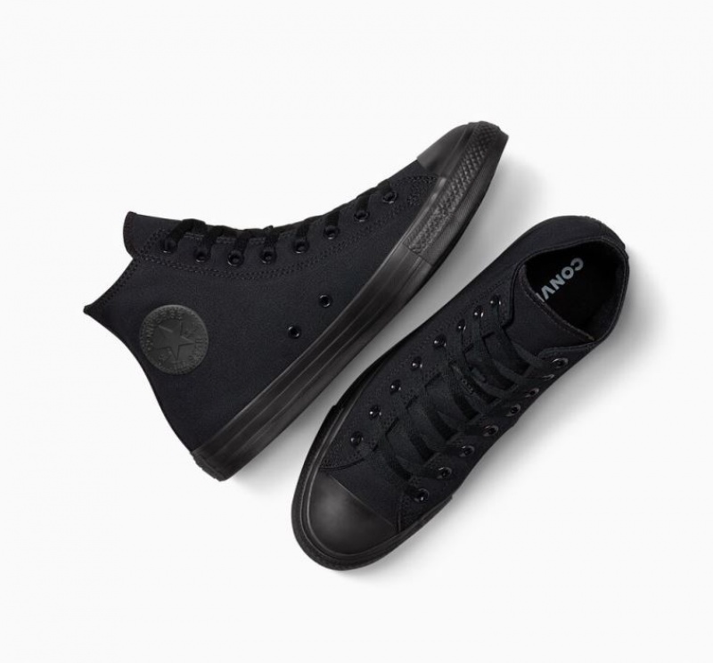 Black Converse Chuck Taylor All Star Men's High Tops | NZ RMVLB3975