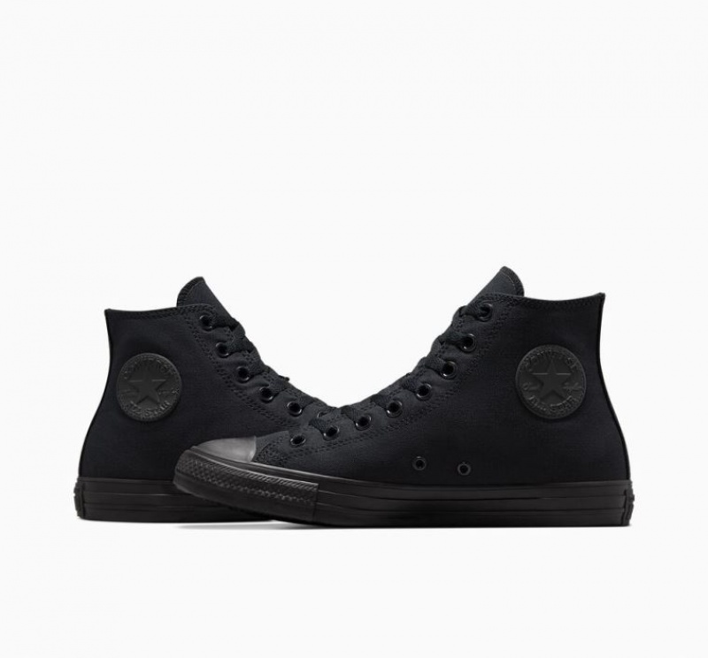 Black Converse Chuck Taylor All Star Men's High Tops | NZ RMVLB3975