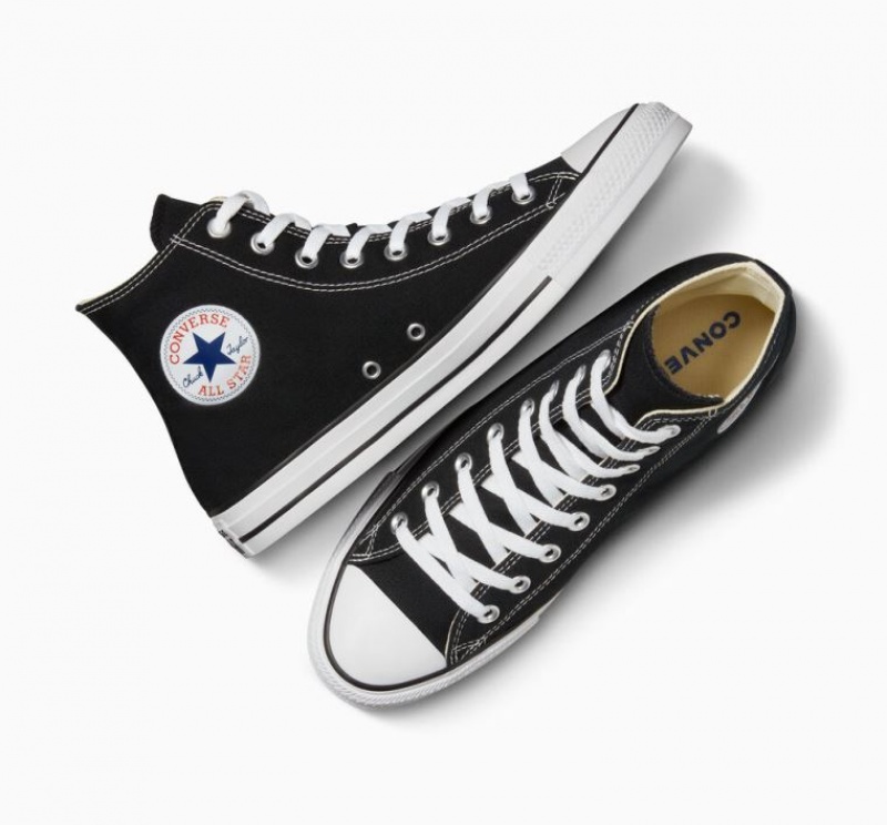 Black Converse Chuck Taylor All Star Men's High Tops | NZ EYHWT2548