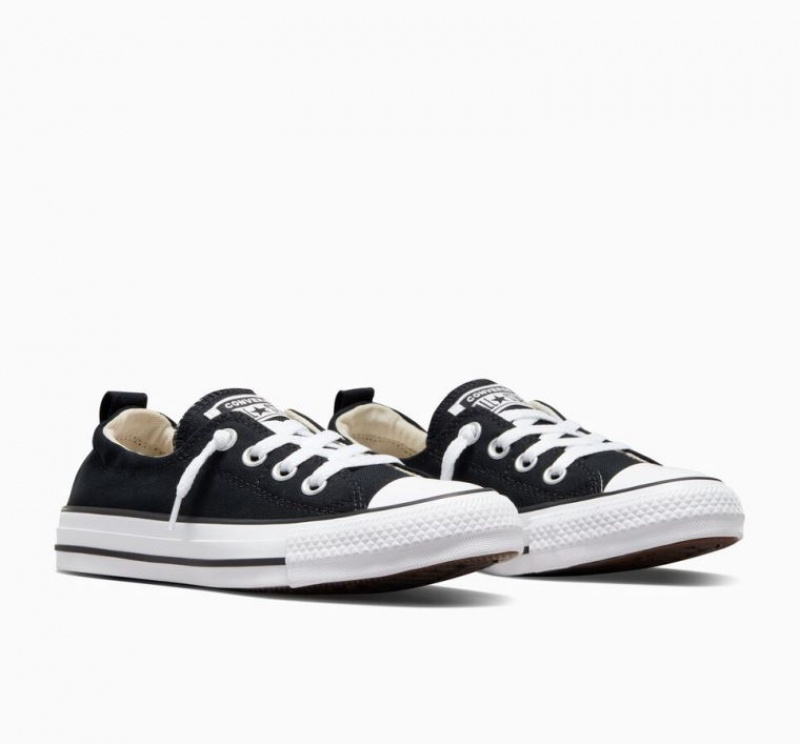 Black Converse Chuck Taylor All Star Shoreline Slip Women's Low Tops | NZ MRNAL1087