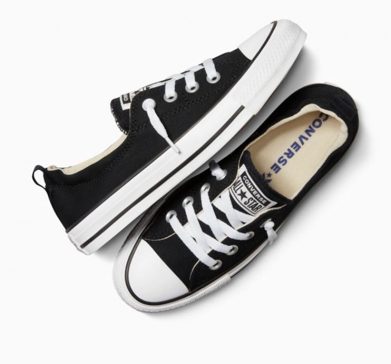 Black Converse Chuck Taylor All Star Shoreline Slip Women's Low Tops | NZ MRNAL1087