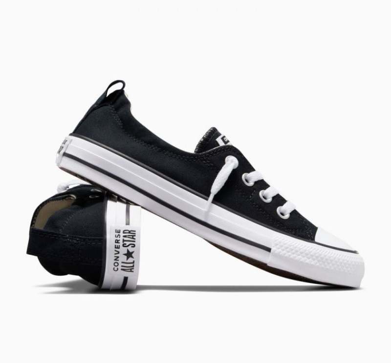 Black Converse Chuck Taylor All Star Shoreline Slip Women's Low Tops | NZ MRNAL1087