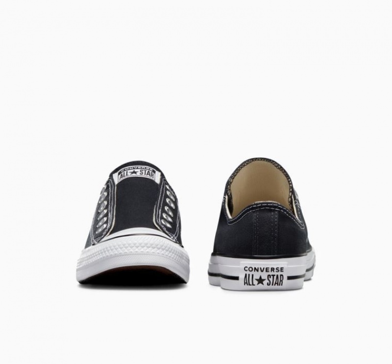 Black Converse Chuck Taylor All Star Slip Men's Low Tops | NZ QMEUF8421