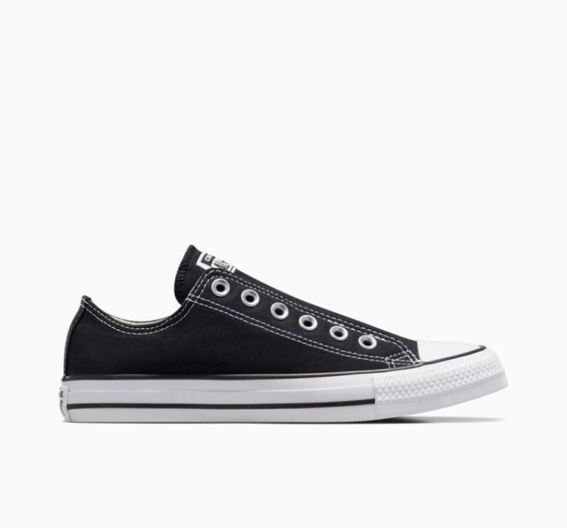 Black Converse Chuck Taylor All Star Slip Men\'s Low Tops | NZ QMEUF8421