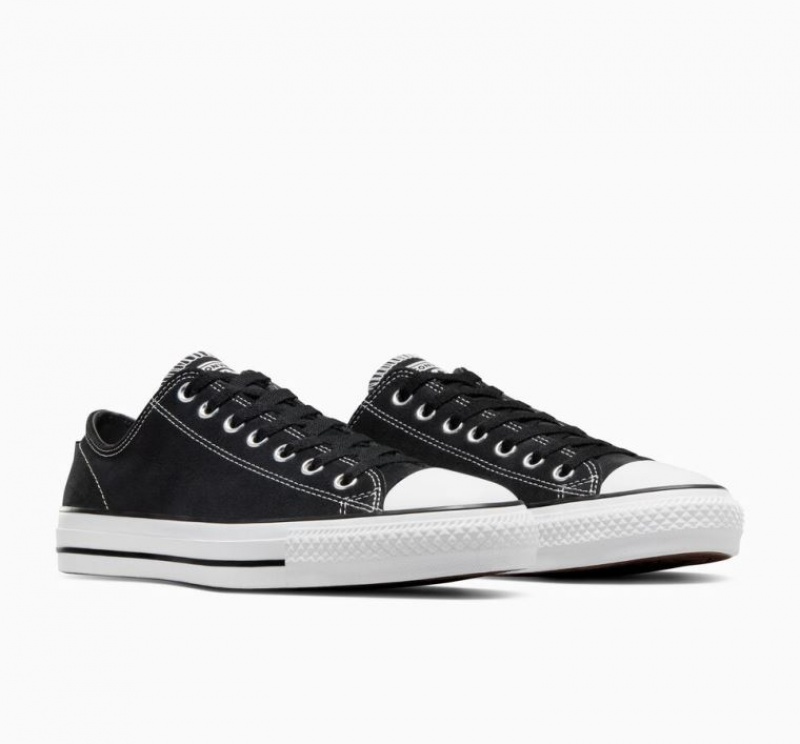 Black Converse Cons Chuck Taylor All Star Pro Suede Women's Skate Shoes | NZ JNHOR5240