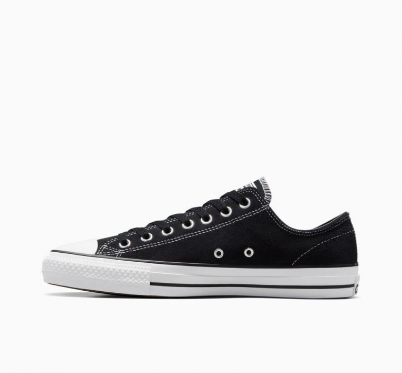 Black Converse Cons Chuck Taylor All Star Pro Suede Women's Skate Shoes | NZ JNHOR5240