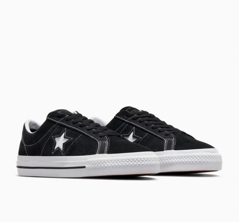 Black Converse Cons One Star Pro Women's Skate Shoes | NZ ZIPTM1073