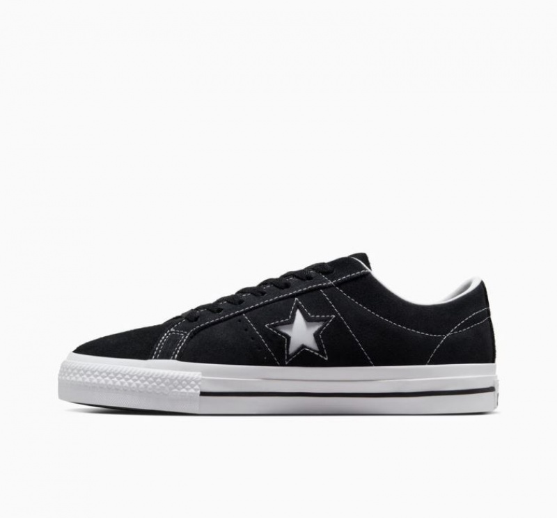 Black Converse Cons One Star Pro Women's Skate Shoes | NZ ZIPTM1073