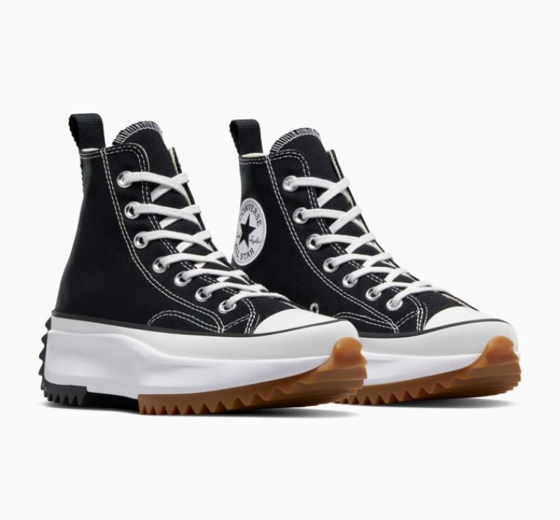 Black Converse Run Star Hike Women's Platform Sneakers | NZ AFNMK2813