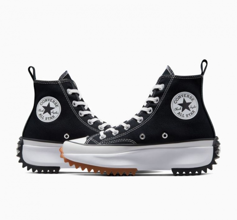 Black Converse Run Star Hike Women's Platform Sneakers | NZ AFNMK2813