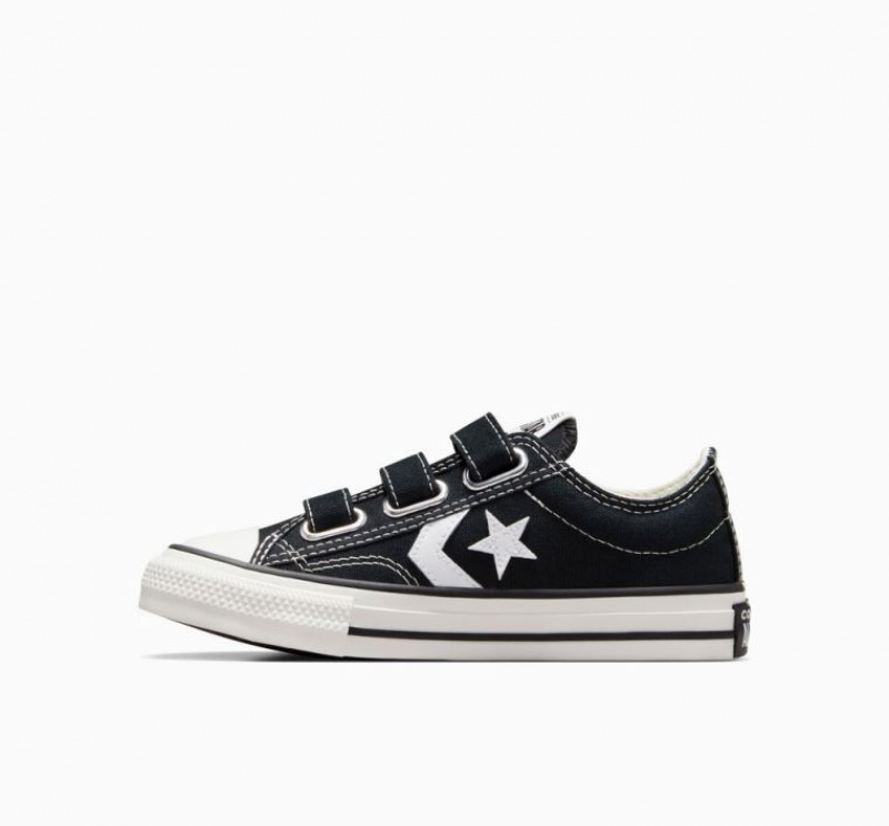 Black Converse Star Player 76 Easy-on Kids' Low Tops | NZ SBLCR2410