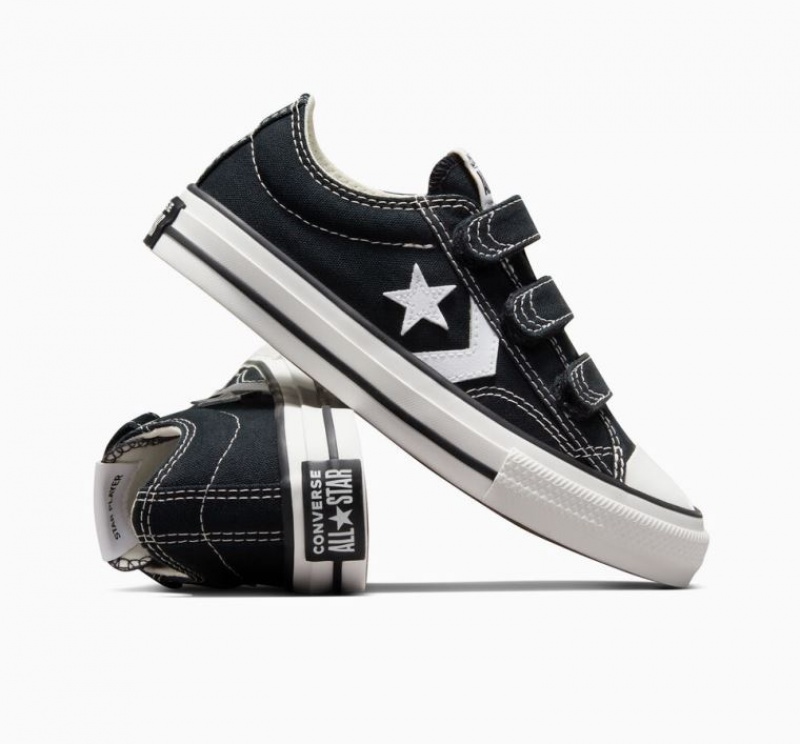 Black Converse Star Player 76 Easy-on Kids' Low Tops | NZ SBLCR2410