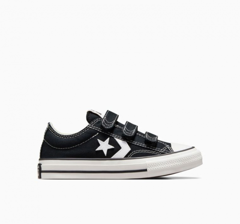 Black Converse Star Player 76 Easy-on Kids\' Low Tops | NZ SBLCR2410