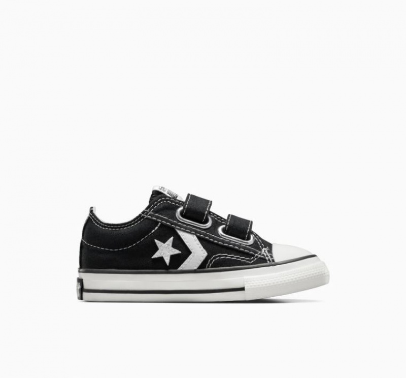 Black Converse Star Player 76 Easy-on Kids\' Low Tops | NZ XMREF8936