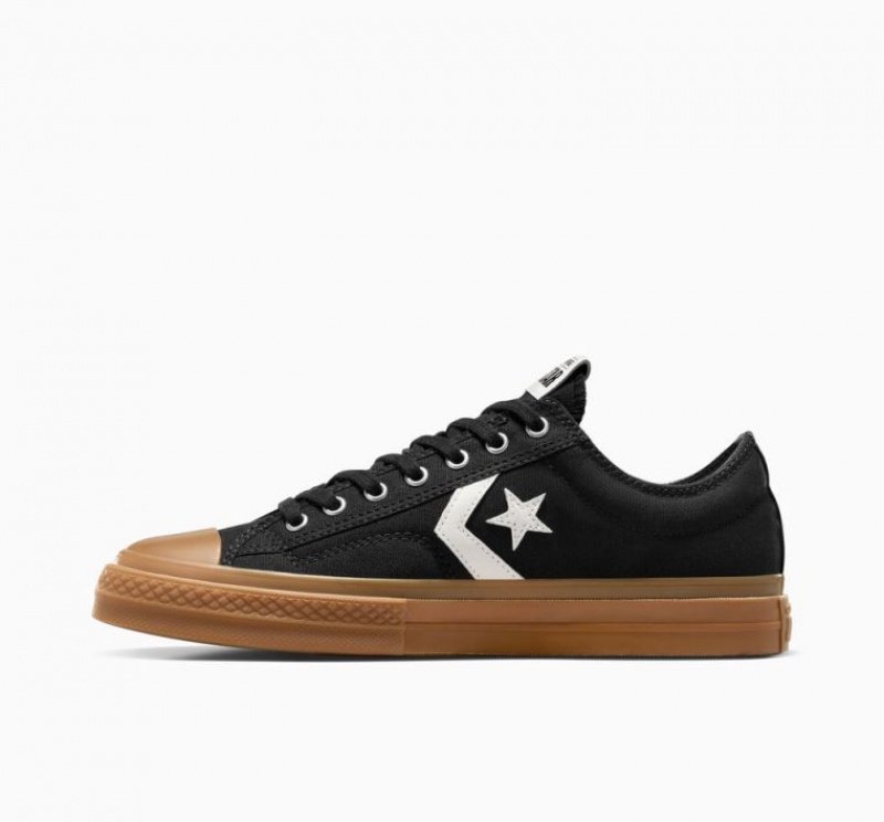 Black Converse Star Player 76 Men's Low Tops | NZ SCOFL5093