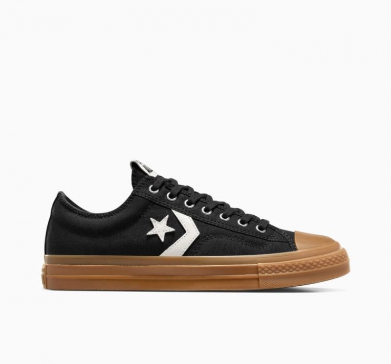 Black Converse Star Player 76 Men\'s Low Tops | NZ SCOFL5093