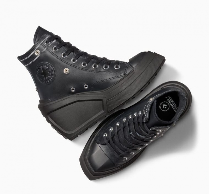 Black Converse X Martine Ali Chuck 70 De Luxe Wedge Women's High Tops | NZ JREGC1807