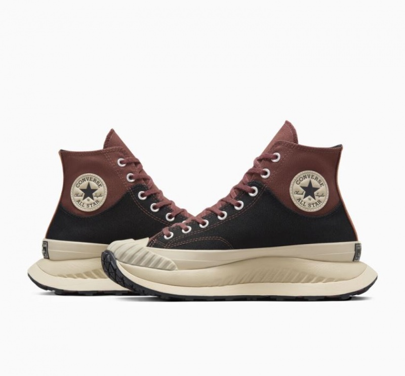 Black / Brown Converse Chuck 70 At-cx Men's High Tops | NZ ZJTXE7893