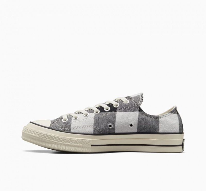 Black / Grey Converse Chuck 70 Upcycled Women's Low Tops | NZ SJOCL0183