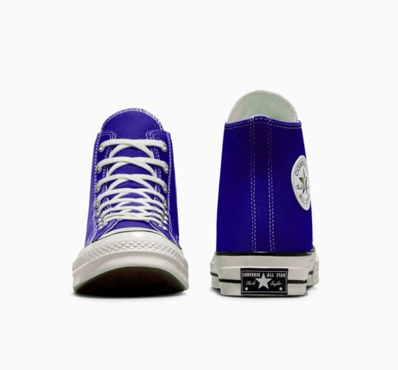 Blue Converse Chuck 70 Canvas Men's High Tops | NZ IYQZO5796