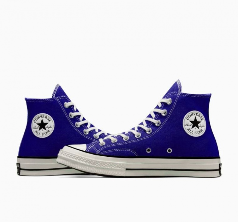 Blue Converse Chuck 70 Canvas Men's High Tops | NZ IYQZO5796